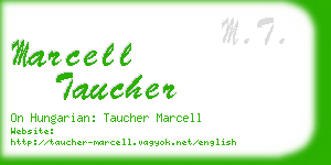 marcell taucher business card